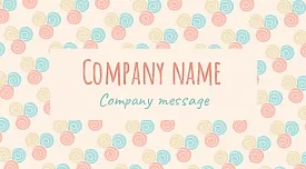 Business card template for the organizer of children's parties