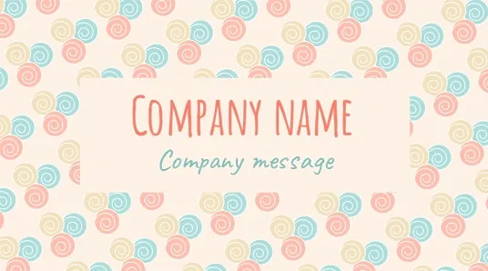 Business card template for the organizer of children's parties