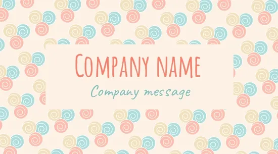 Business card template for the organizer of children's parties