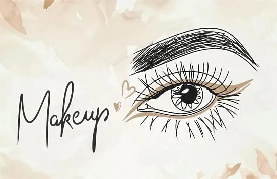 Make-up artist's business card template
