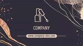 Manicure master's business card template