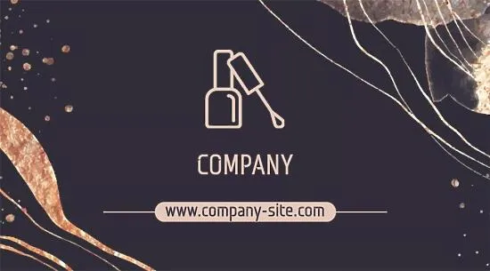 Manicure master's business card template