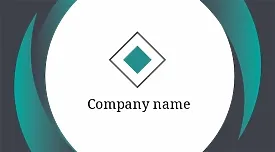 Stylish abstract business card template