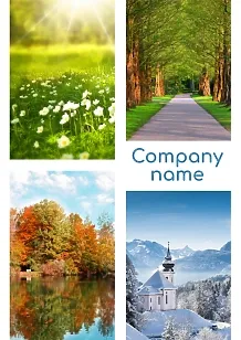 Nature Wall Calendar Template
