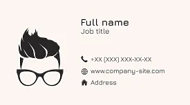 Barbershop business card template