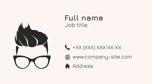 Barbershop business card template