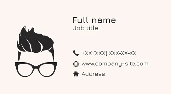 Barbershop business card template