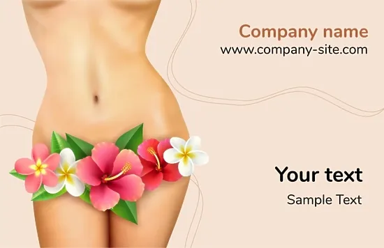 Depilation Studio business card template