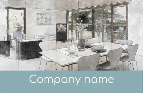 Interior designer business card template