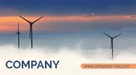 Wind Farm Business Card Template