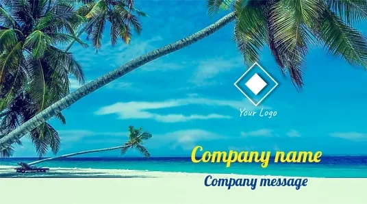 Tour operator's business card template