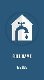 Plumbing business card template
