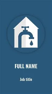 Plumbing business card template