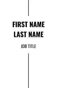 A business card template in a minimalist style