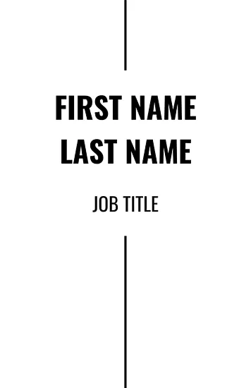 A business card template in a minimalist style