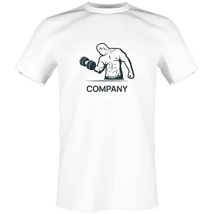 Pattern T-shirt template for an athlete