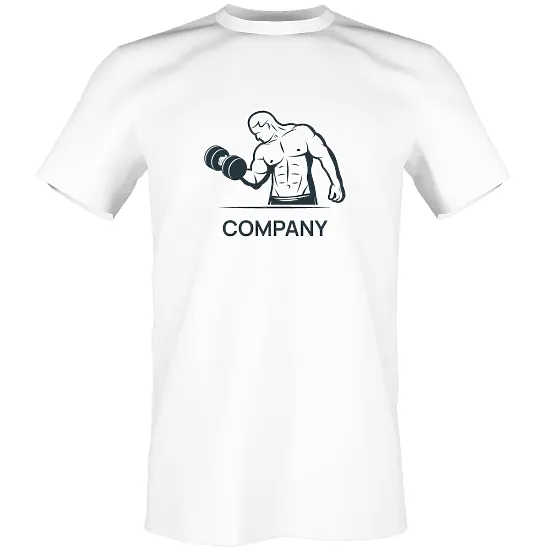 Pattern T-shirt template for an athlete