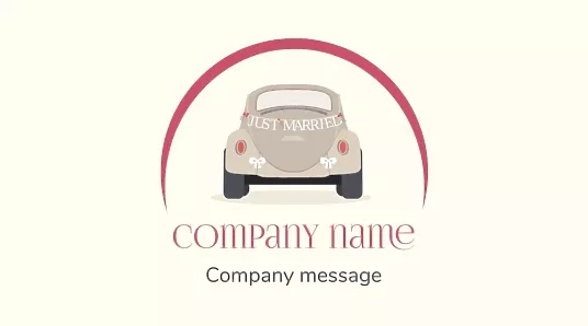 Wedding Car Rental Business Card Template