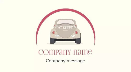 Wedding Car Rental Business Card Template