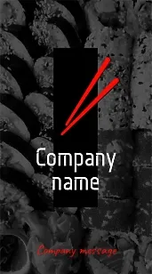 Sushi business card template