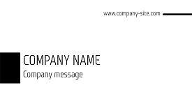 Minimalistic abstract business card template