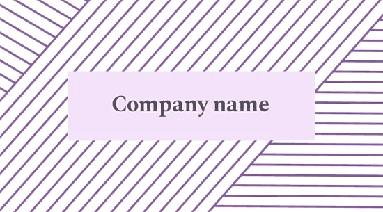 Template for a simple abstract business card