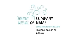 Coffee shop business card template