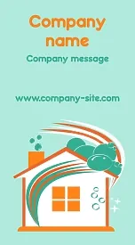 Cleaning company business card template