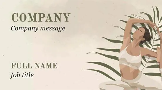 Yoga Studio Business Card Template