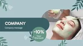Beauty salon business card template