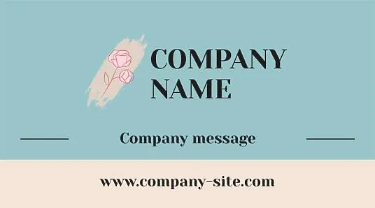 Beauty Studio business card template 