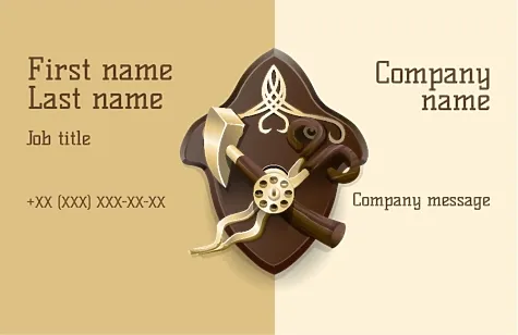 Blacksmith's business card Template