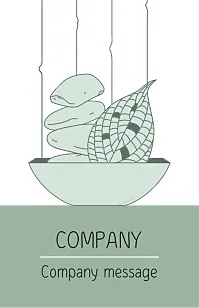Spa Center business card template