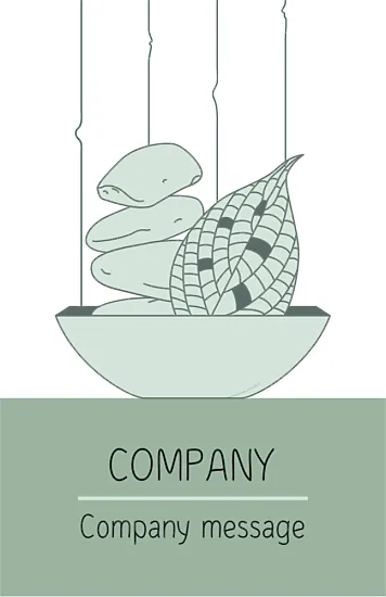 Spa Center business card template