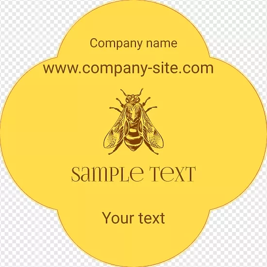 Honey Store sticker template