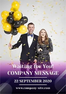 Event agency poster template