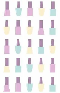 Euro business card template of a manicure master
