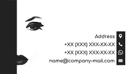 Make-up artist's business card template