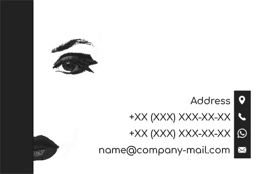 Make-up artist's business card template