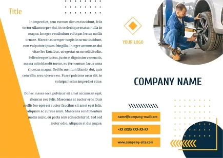 Car service booklet template