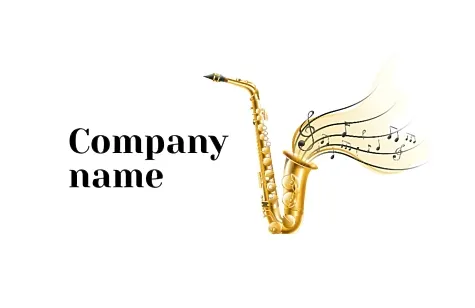 Saxophonist business card template