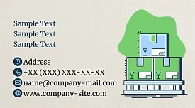 Cargo Transportation Business Card Template