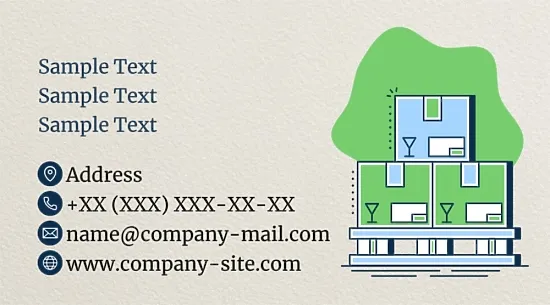 Cargo Transportation Business Card Template