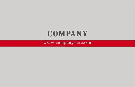 Template for a simple stylish business card