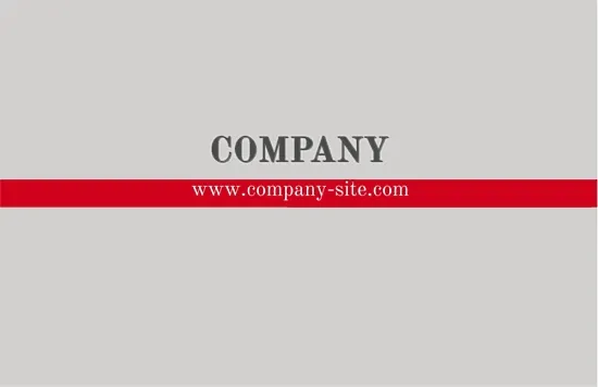 Template for a simple stylish business card
