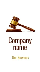 Judge's business card template