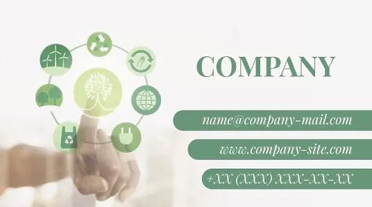 Ecologist's business card template
