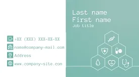 Clinic business card template