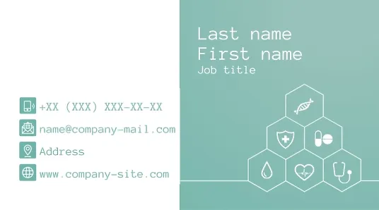 Clinic business card template