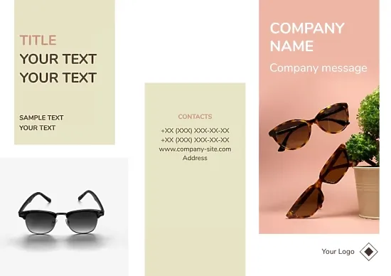 Optics store booklet template